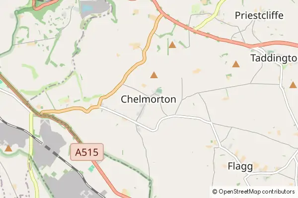 Mapa Chelmorton