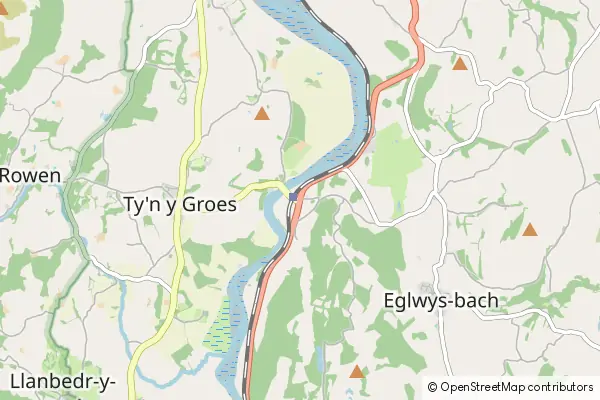 Mapa Tal-y-Cafn