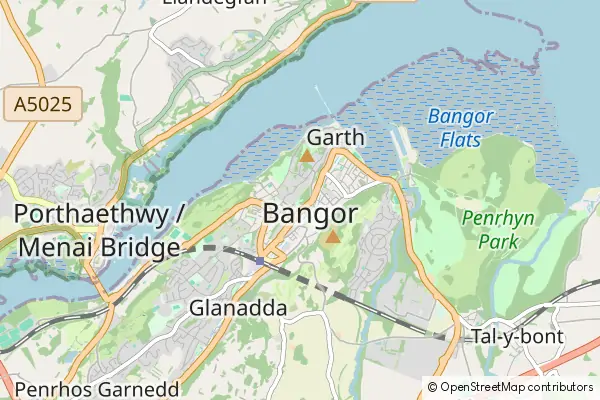 Mapa Bangor