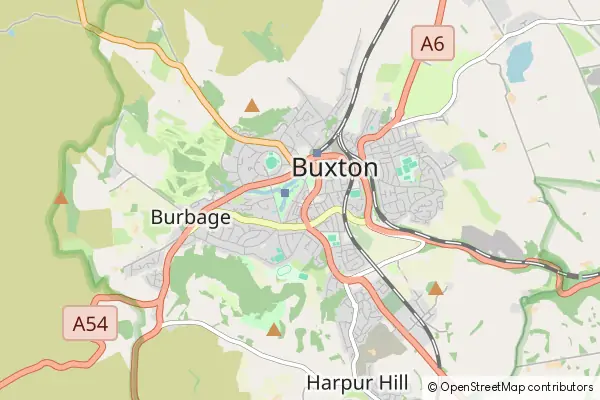 Mapa Buxton