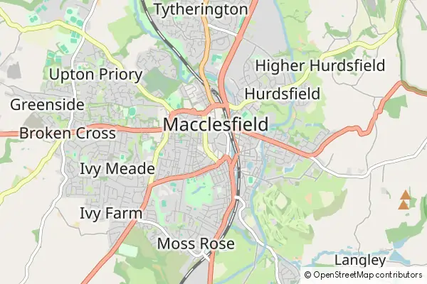 Mapa Macclesfield