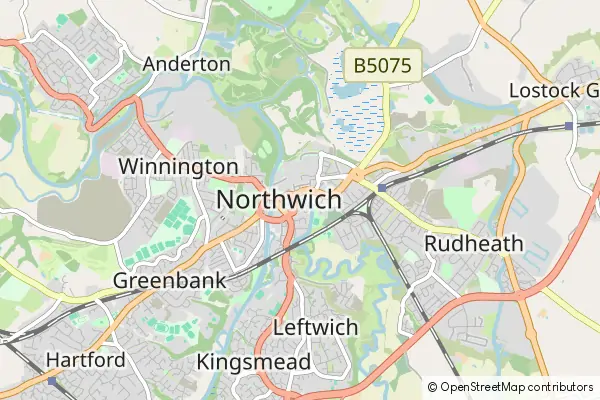 Mapa Northwich