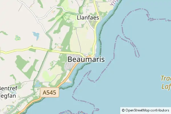 Mapa Beaumaris