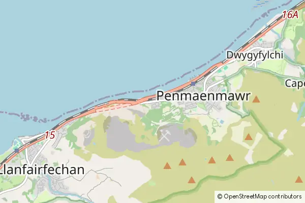 Mapa Penmaenmawr