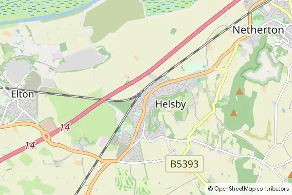 Mapa Helsby