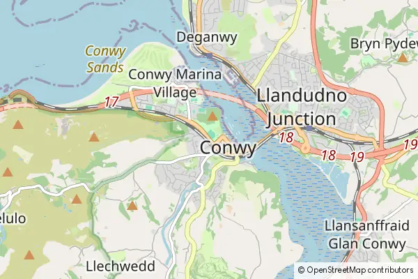 Mapa Conwy