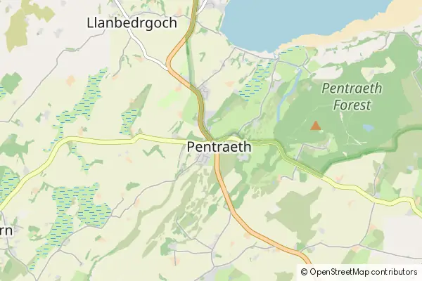 Mapa Pentraeth