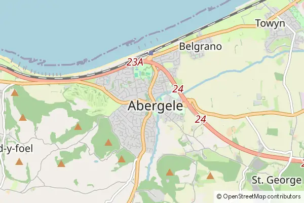 Mapa Abergele