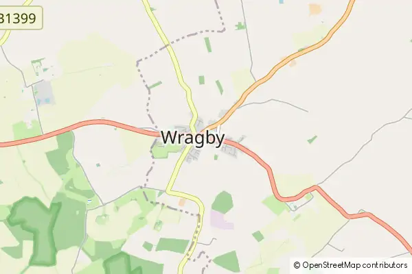 Mapa Wragby