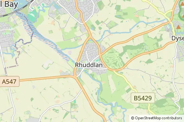 Mapa Rhuddlan