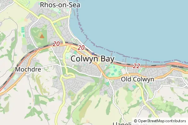 Mapa Colwyn Bay