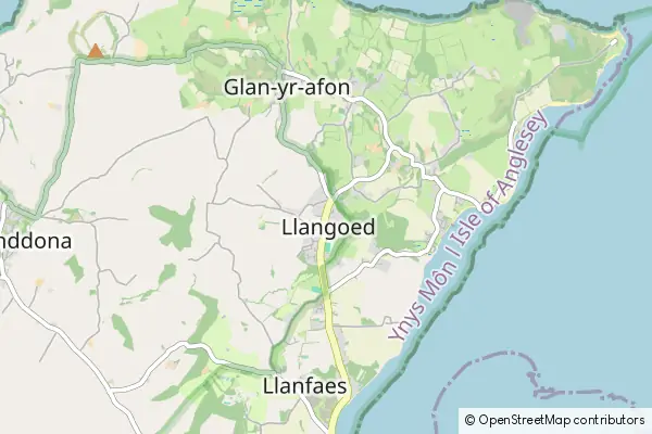 Mapa Llangoed