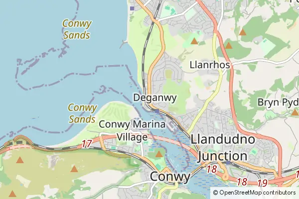 Mapa Deganwy