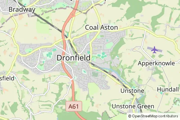 Mapa Dronfield