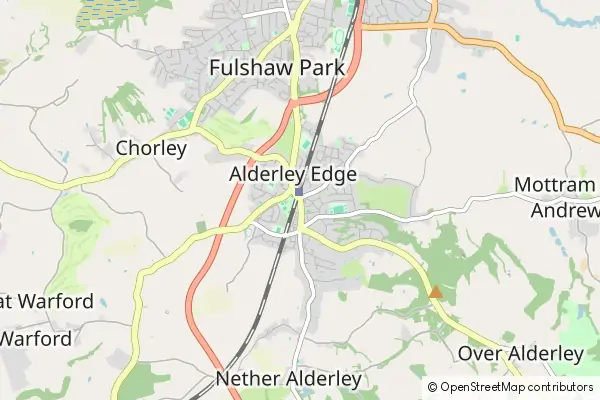 Mapa Alderley Edge