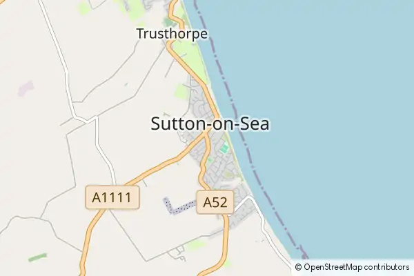 Mapa Sutton-on-Sea