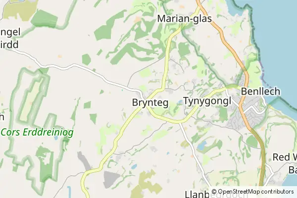 Mapa Brynteg