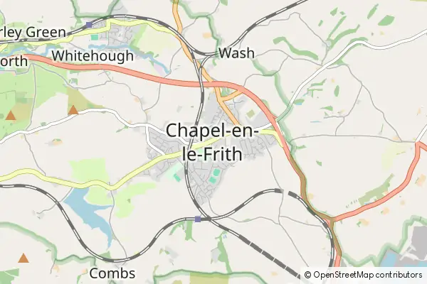 Mapa Chapel-en-le-Frith