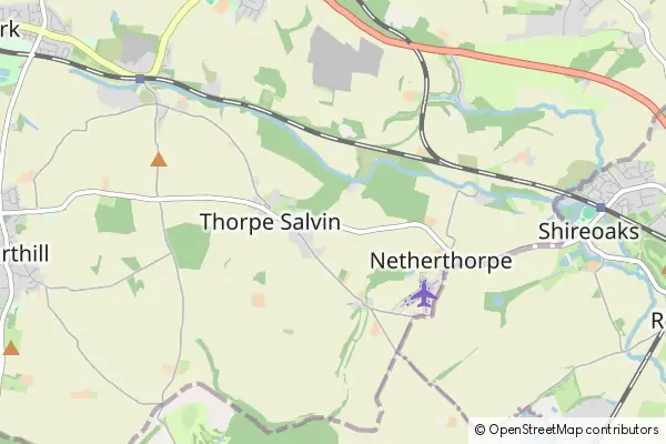 Mapa Thorpe Salvin