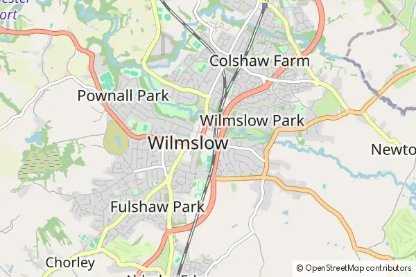 Mapa Wilmslow