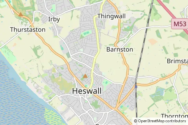 Mapa Heswall