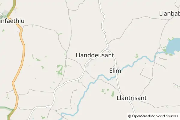 Mapa Llanddeusant