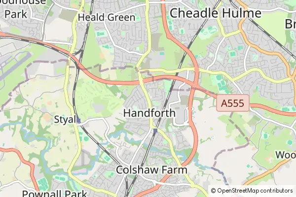 Mapa Handforth