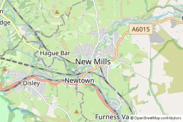 Mapa New Mills