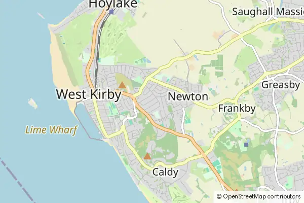 Mapa West Kirby