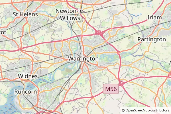 Mapa Warrington