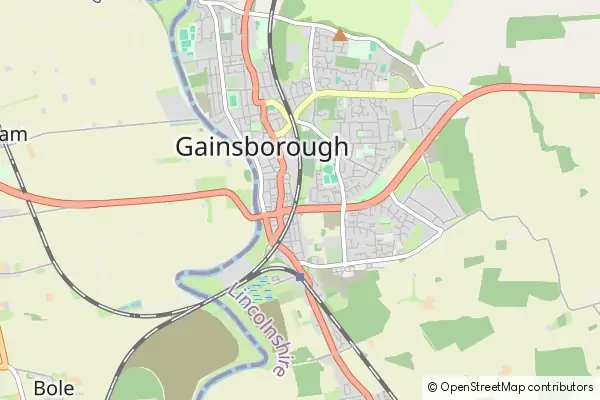 Mapa Gainsborough