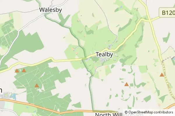 Mapa Tealby