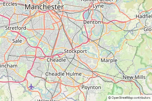 Mapa Stockport