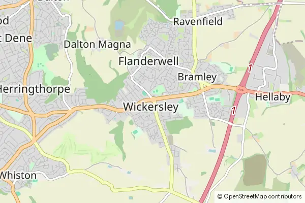 Mapa Wickersley