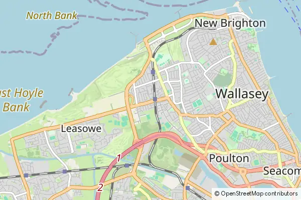 Mapa Wallasey