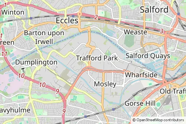 Mapa Trafford Park