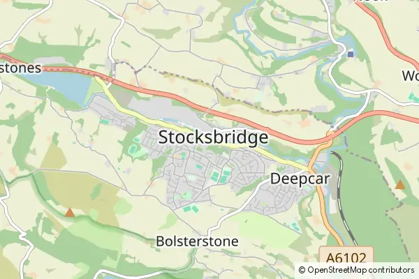 Mapa Stocksbridge