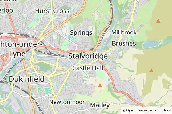 Mapa Stalybridge