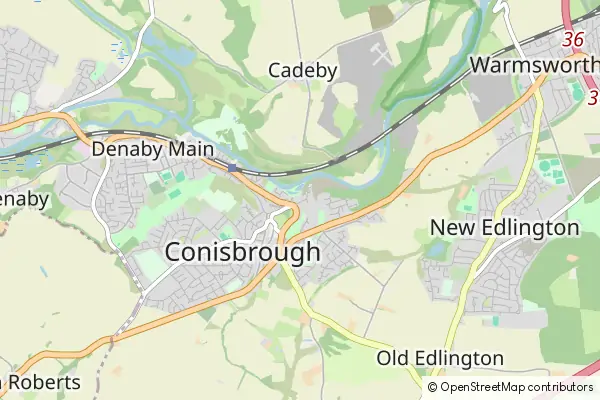 Mapa Conisbrough