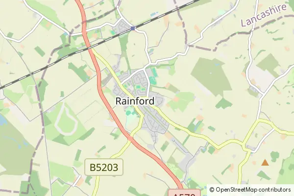 Mapa Rainford