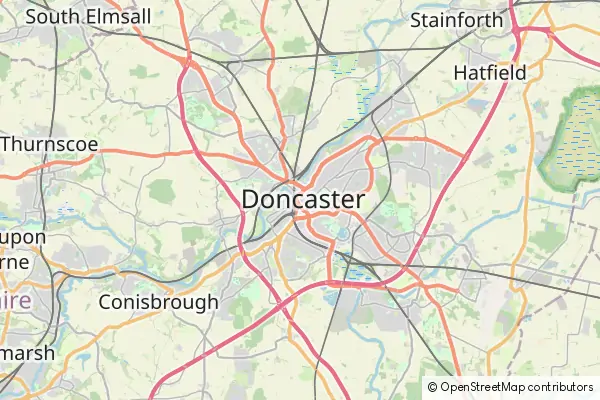 Mapa Doncaster