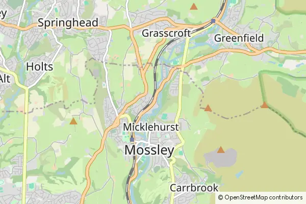 Mapa Mossley