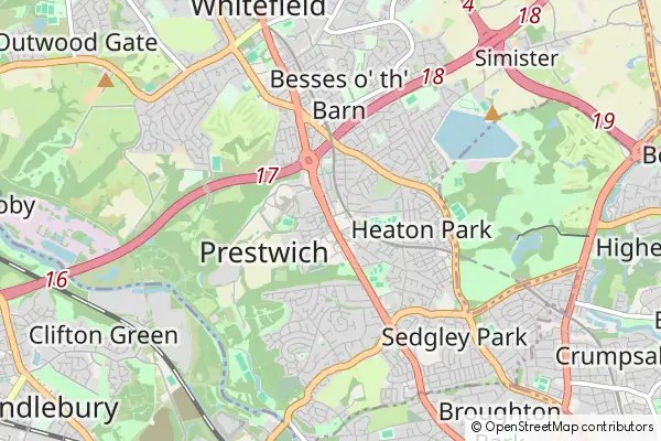 Mapa Prestwich