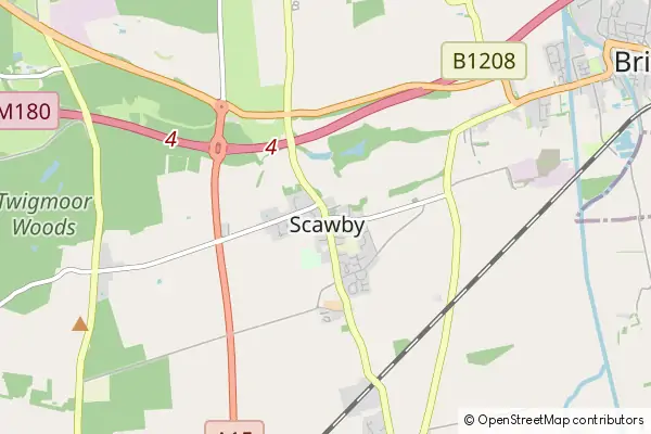 Mapa Scawby