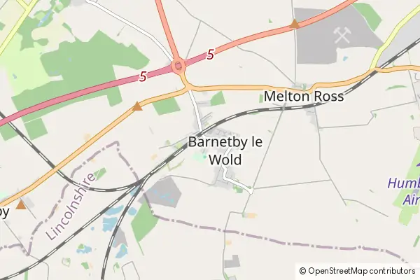 Mapa Barnetby le Wold