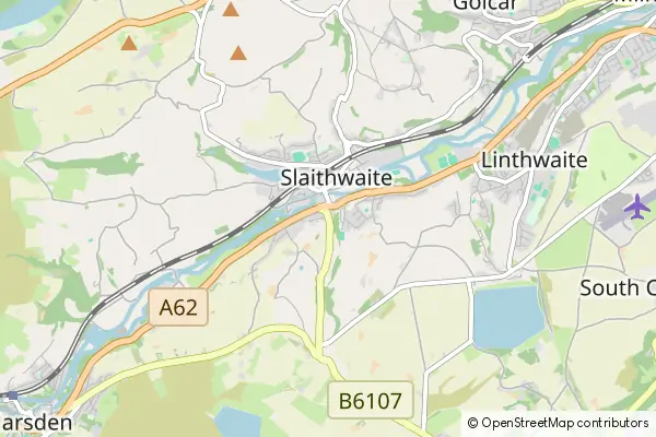 Mapa Slaithwaite