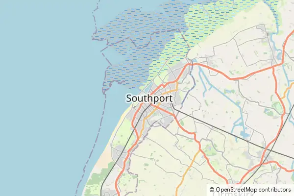 Mapa Southport