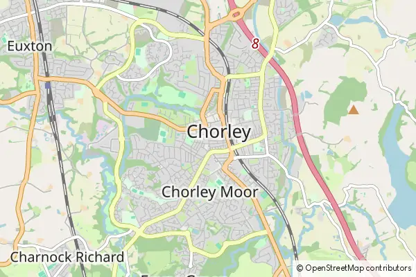 Mapa Chorley