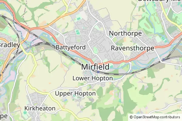 Mapa Mirfield