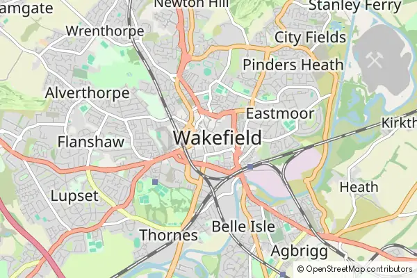 Mapa Wakefield